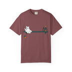 Ghost Cat Knocking Off T-Shirt