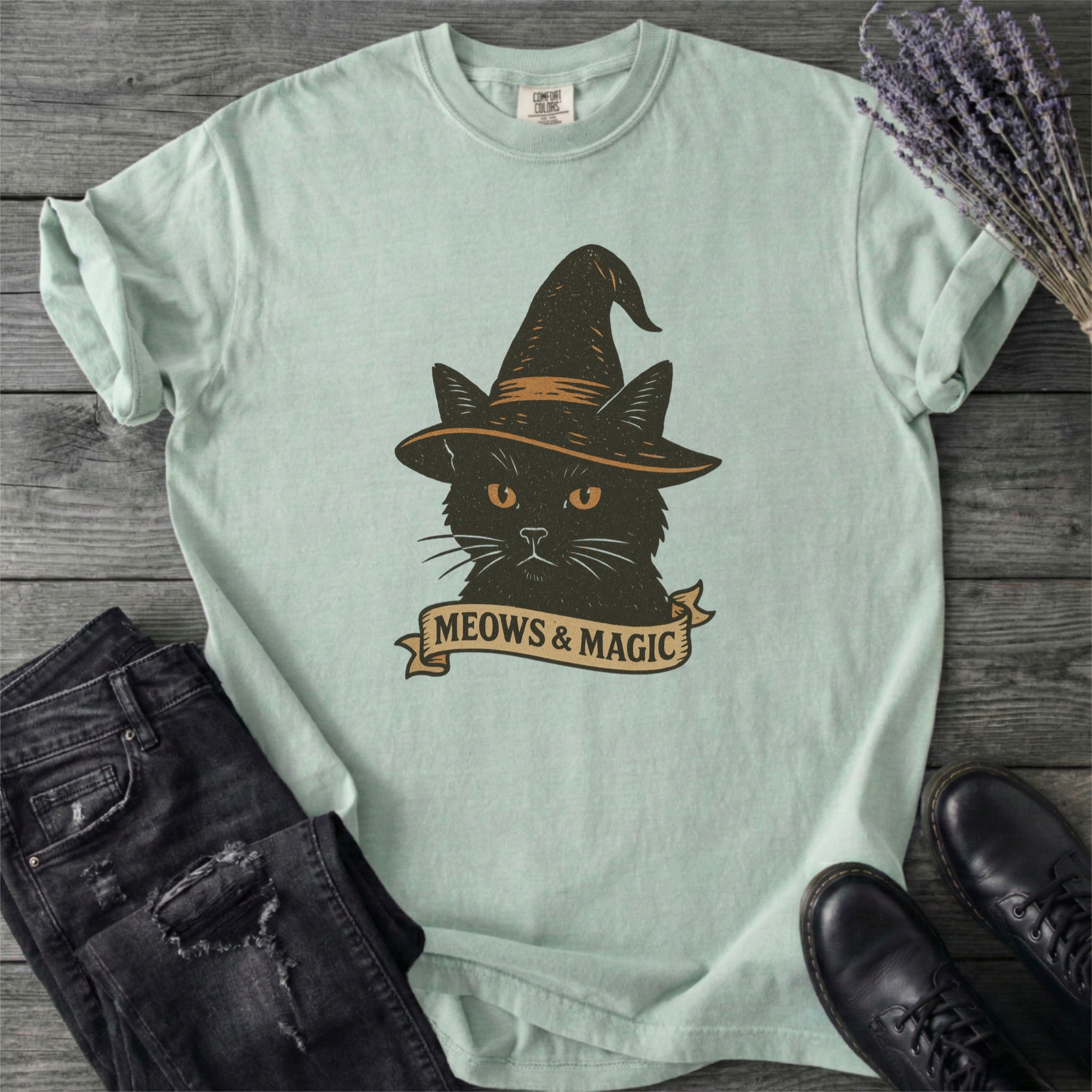 Witchy Cat Magic T-Shirt
