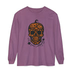 Pumpkin Skull Long Sleeve T-Shirt