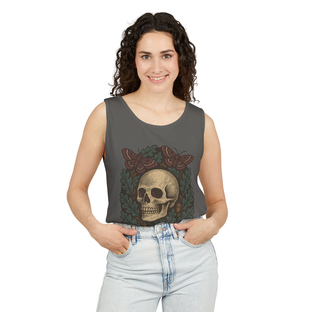 Skull And Moths Tank Top