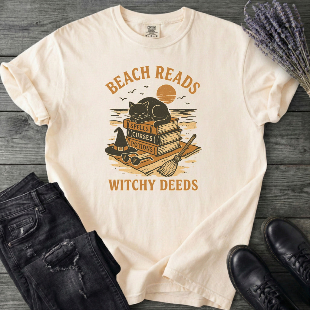 Beach Reads Witchy Deeds T-Shirt