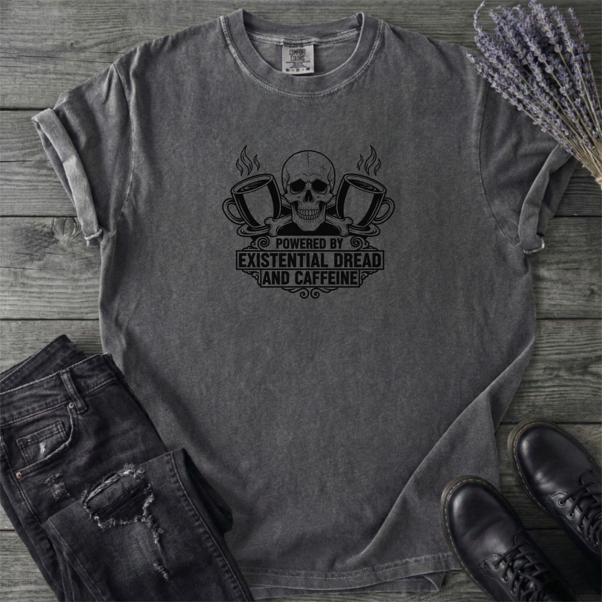Powered By Dread And Caffeine T-Shirt