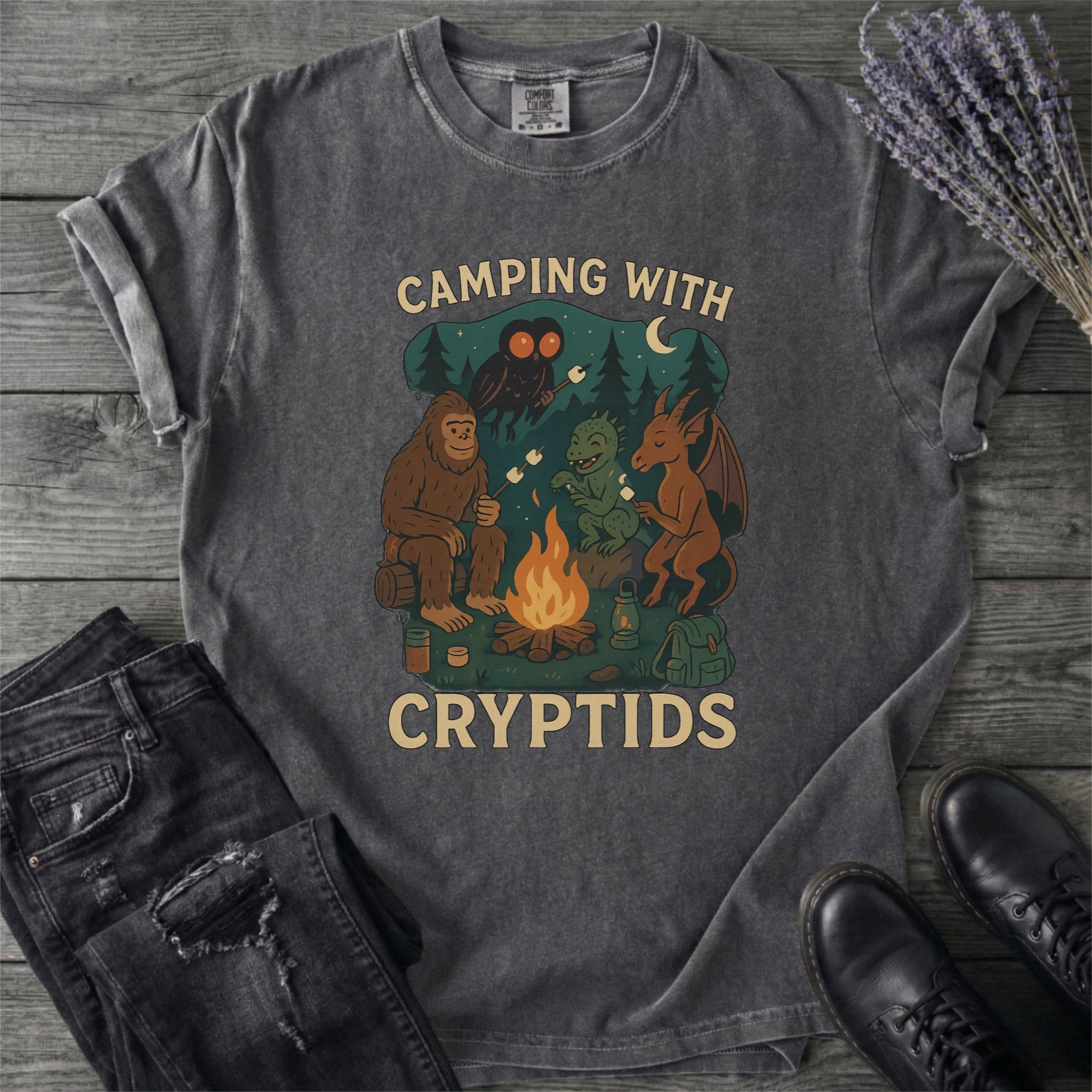 Cryptid Camping T-Shirt