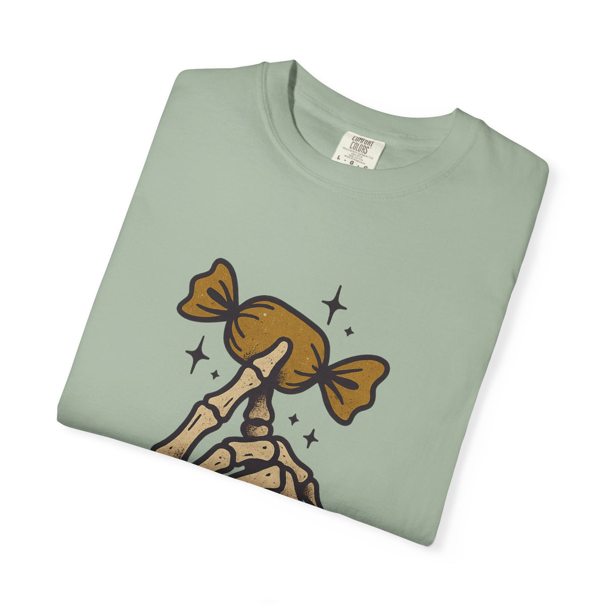 Skeleton Hand Holding Candy T-Shirt
