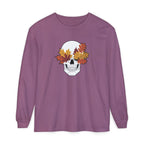 Fall Leaf Skull Long Sleeve T-Shirt