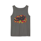 Black Cat Rolling Leaves Tank Top