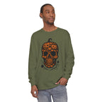 Pumpkin Skull Long Sleeve T-Shirt
