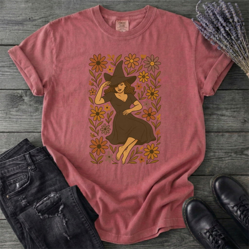 Withering Among Wildflowers Boho T-Shirt