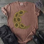 Crescent Moon Sunflowers T-Shirt