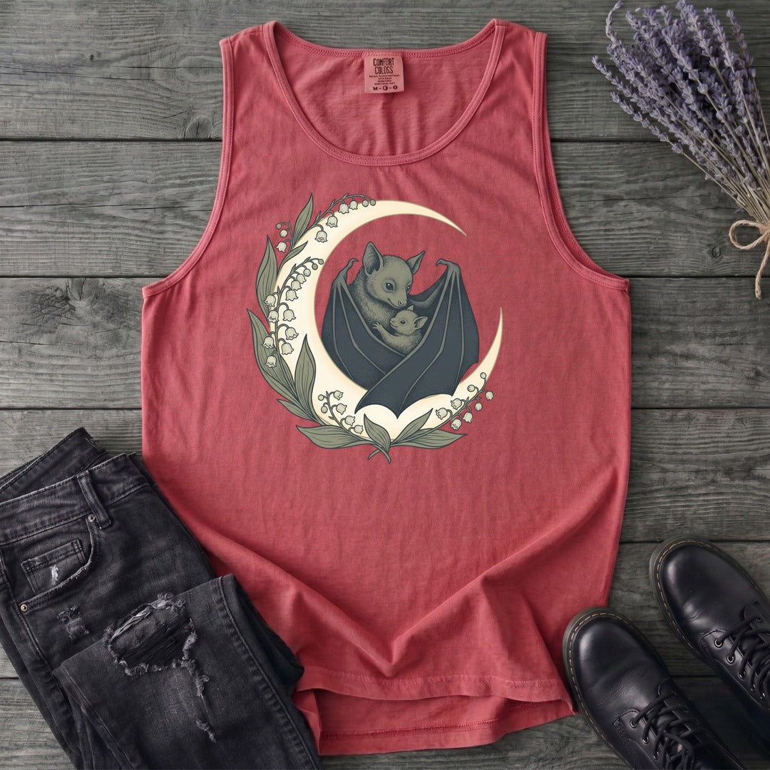 Mom And Baby Bat Tank Top