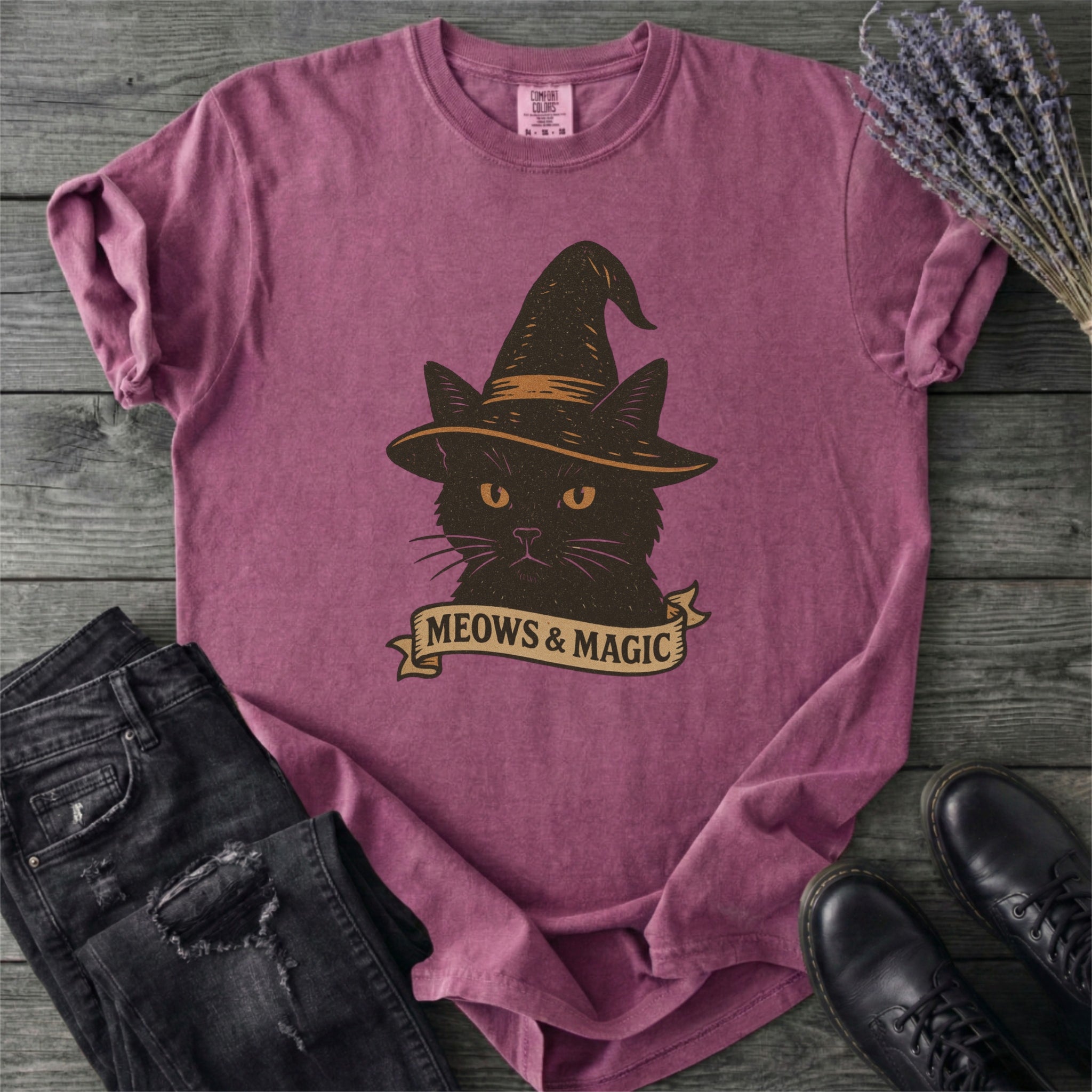 Witchy Cat Magic T-Shirt