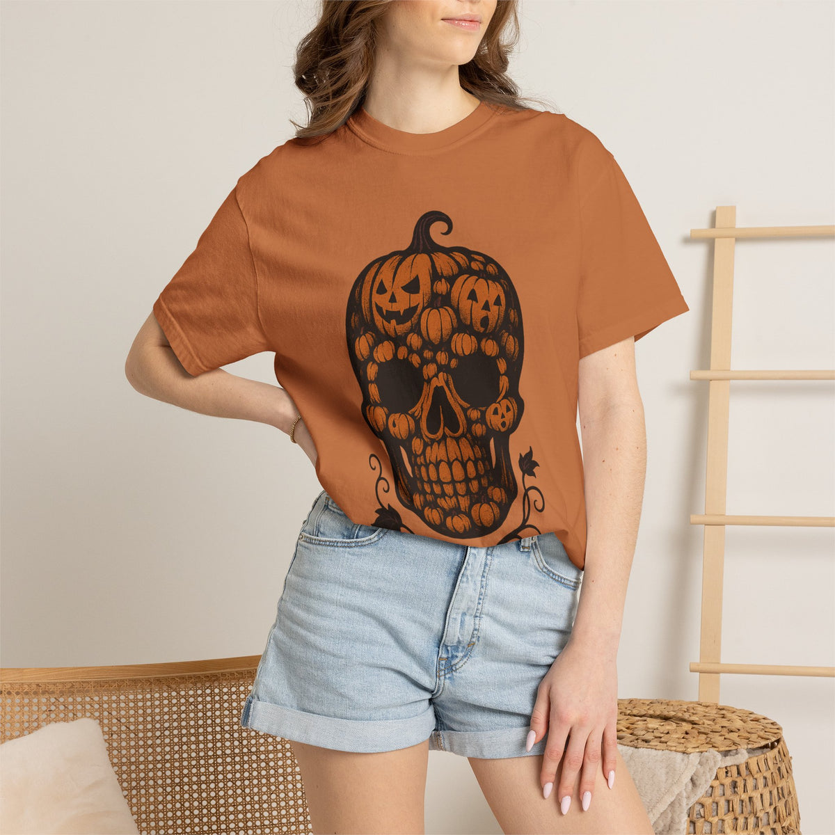 Pumpkin Skull T-Shirt