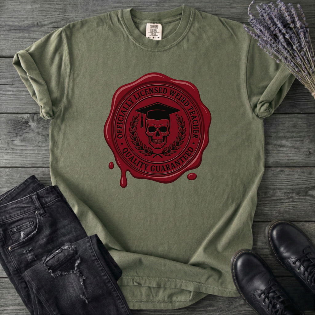 Weird Teacher Wax Seal T-Shirt