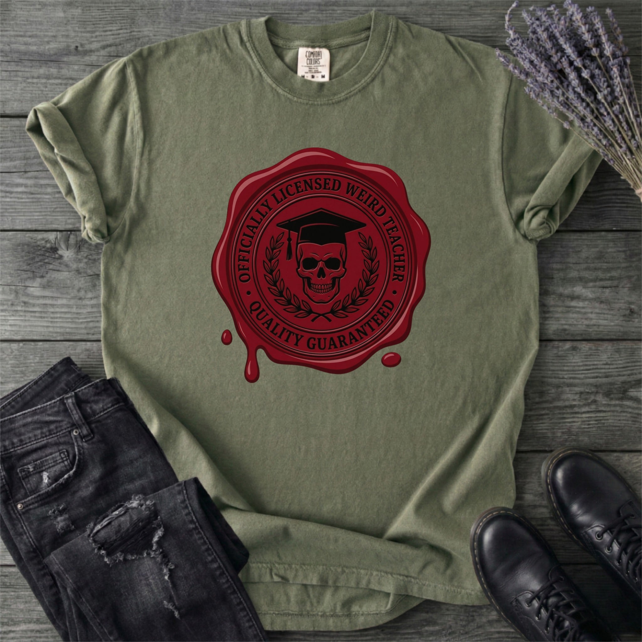 Weird Teacher Wax Seal T-Shirt