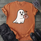 Cute Ghost Coffee T-Shirt