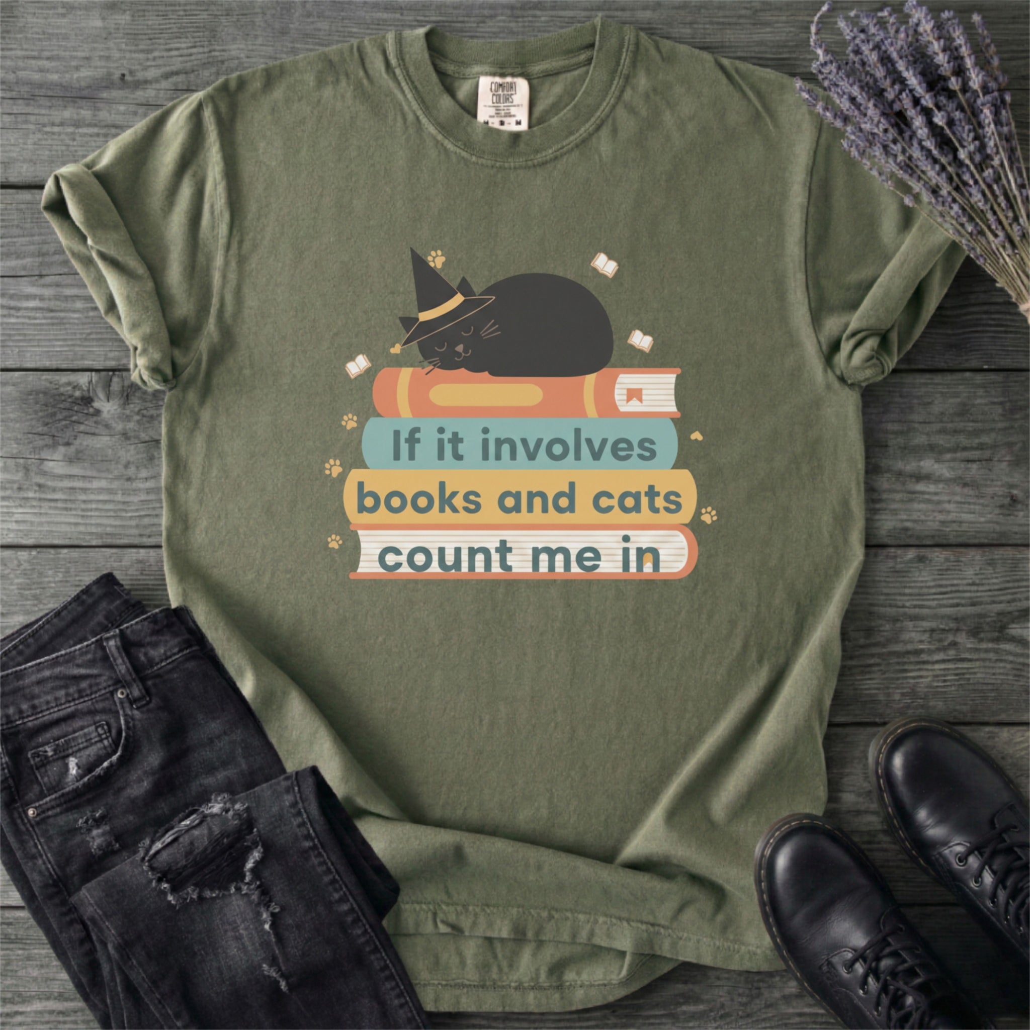 Books And Cats T-Shirt