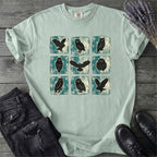Grunge Owl Grid T-Shirt