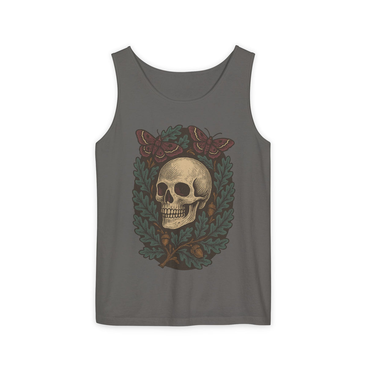 Skull And Moths Tank Top