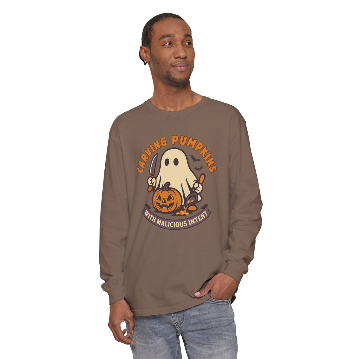 Carving Pumpkins Evolved Long Sleeve T-Shirt