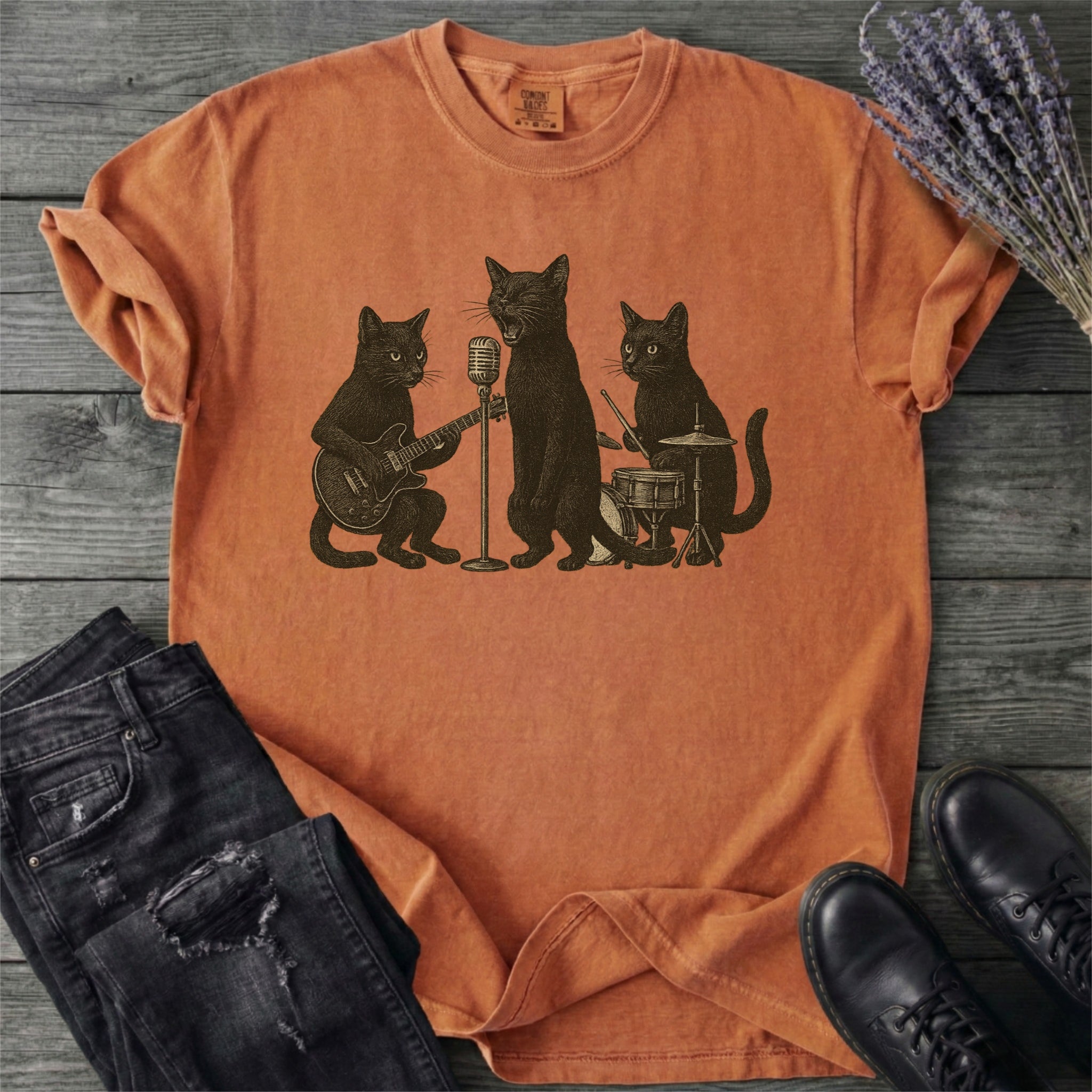 Cat Band T-Shirt