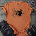 Flying Witch Grunge T-Shirt
