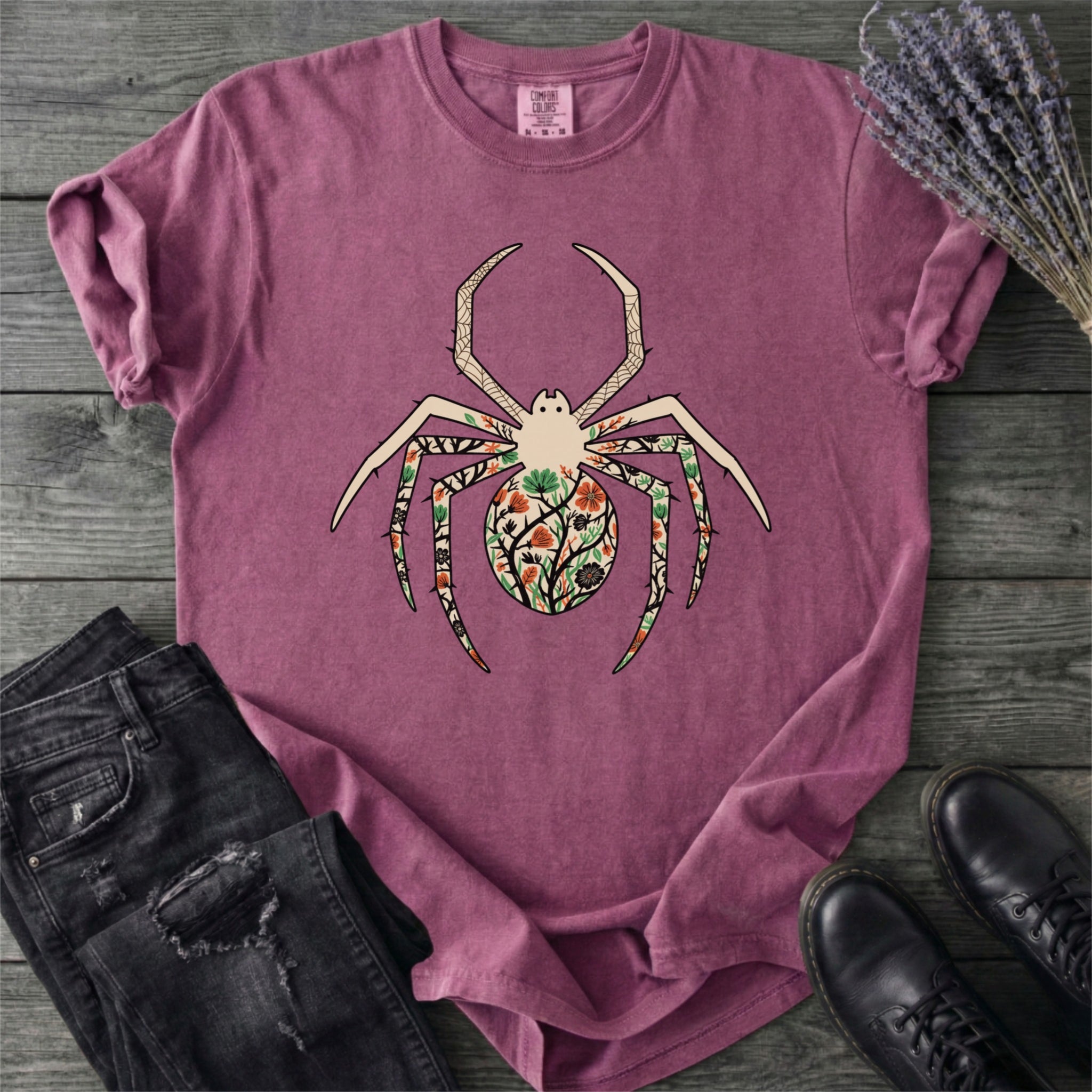 Boho Floral Spider T-Shirt