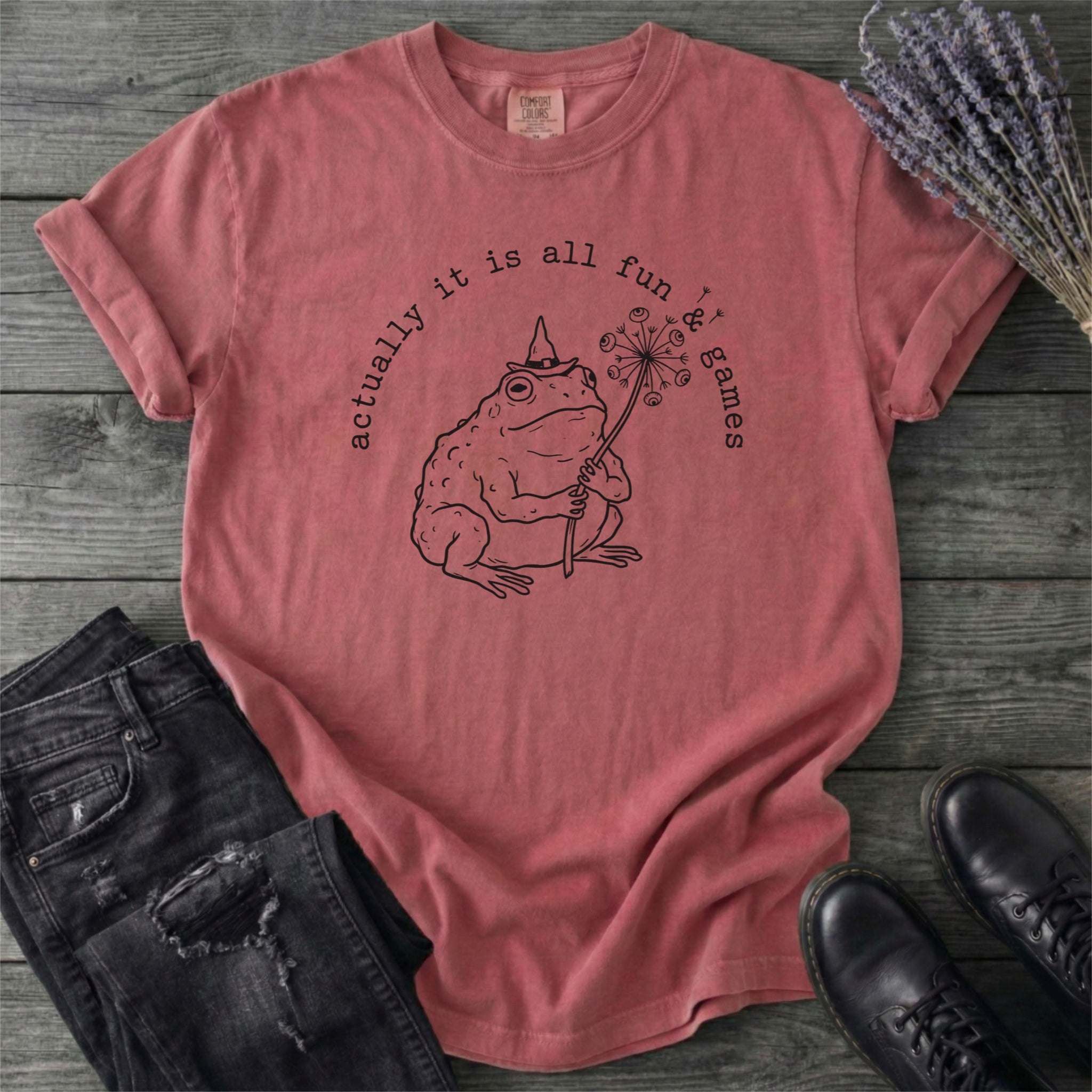 Actually It Is All Fun & Games Frog T-Shirt