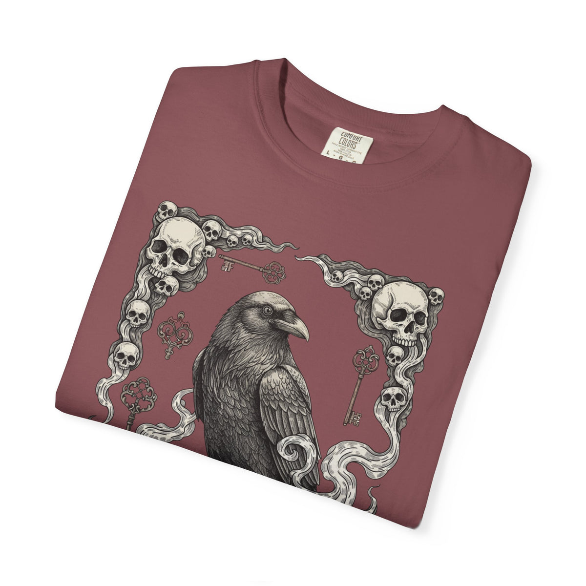 Raven Skull Card T-Shirt