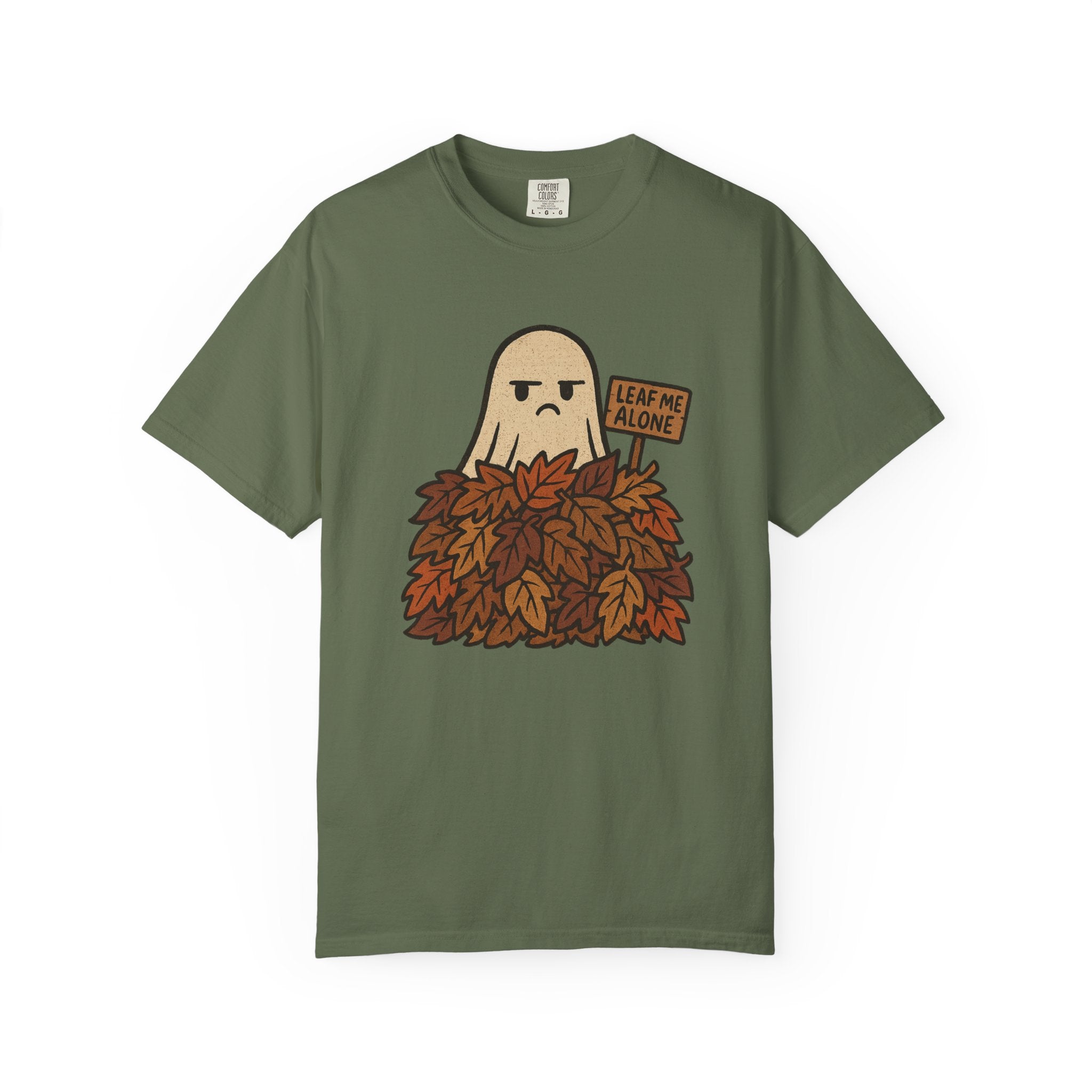 Ghost Shirt Leaf Me Alone Introvert T-Shirt