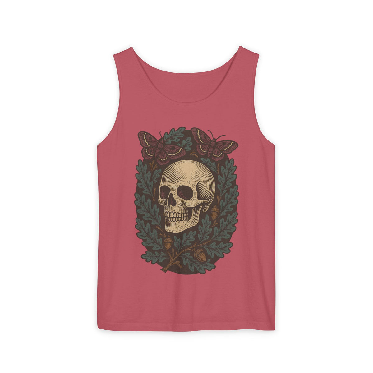 Skull And Moths Tank Top