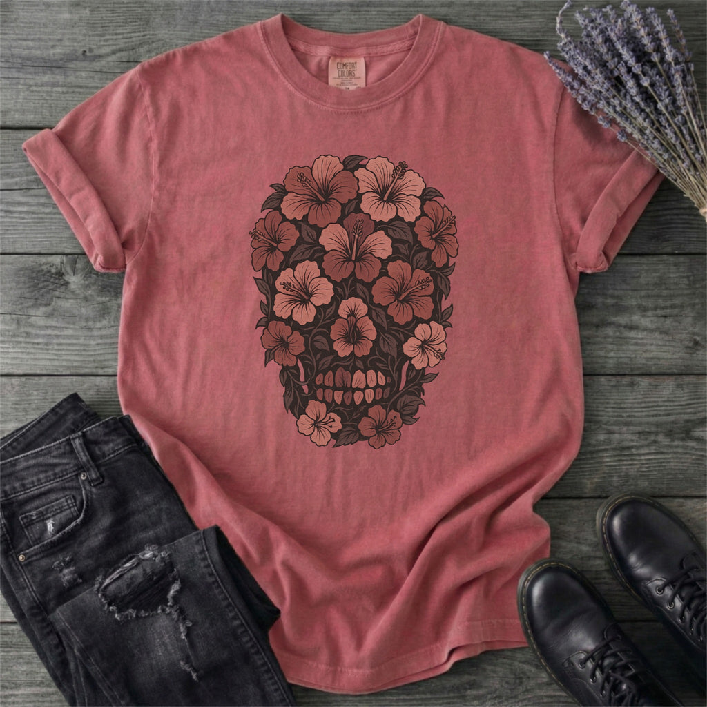 Hibiscus Skull T-Shirt