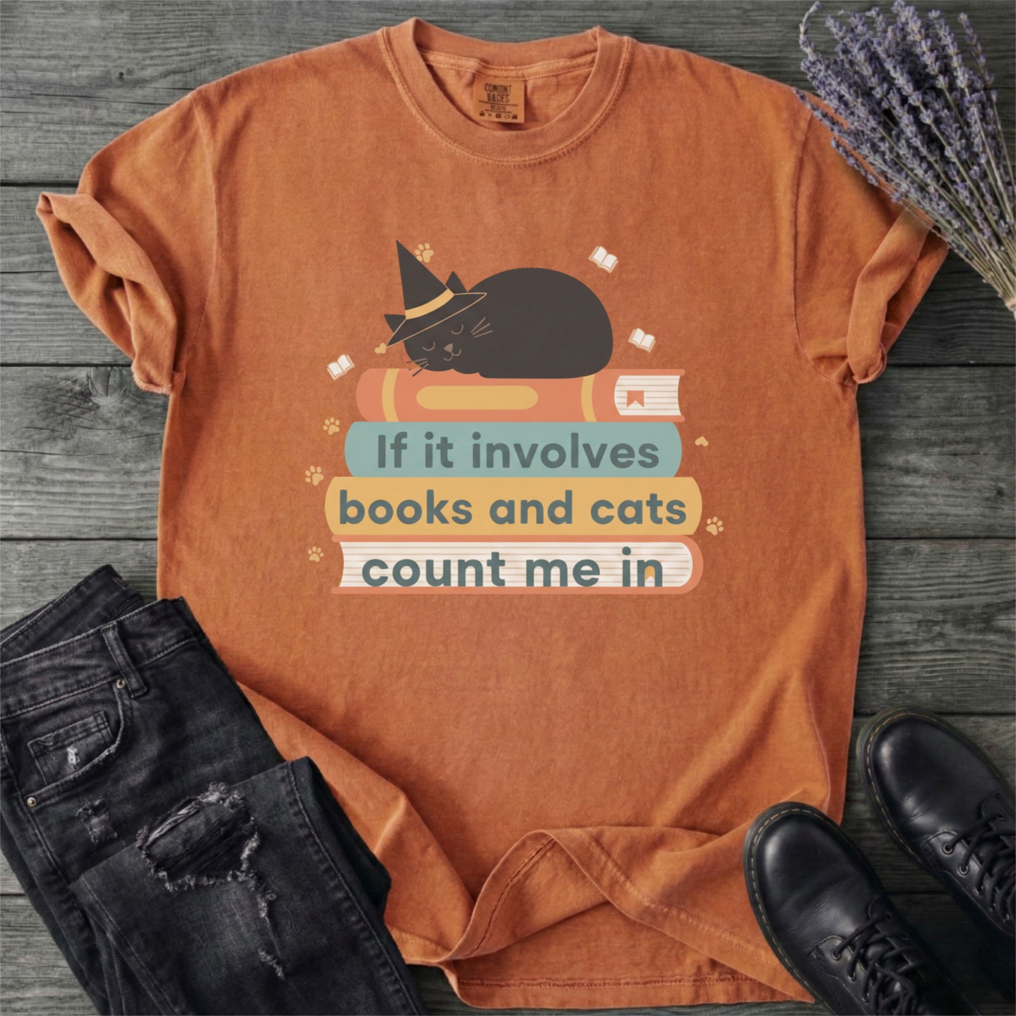 Books And Cats T-Shirt