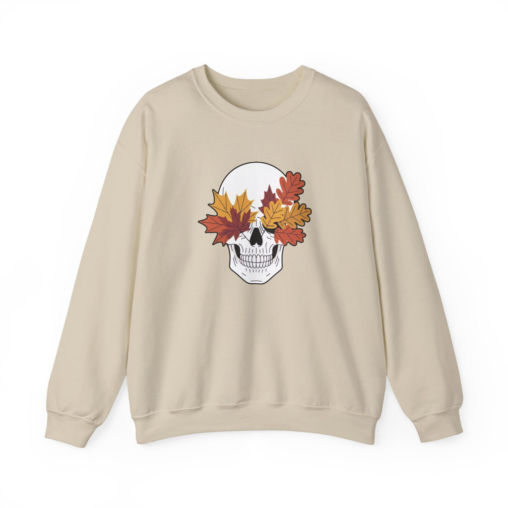 Fall Leaf Skull Sweatshirt