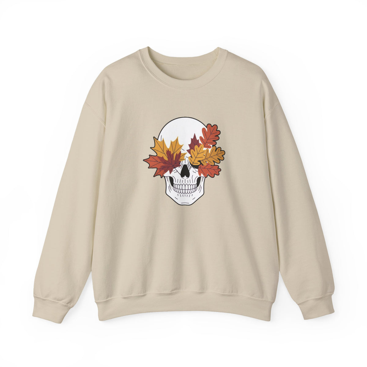 Fall Leaf Skull Sweatshirt