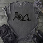 Lounging Skeleton Gothic T-Shirt