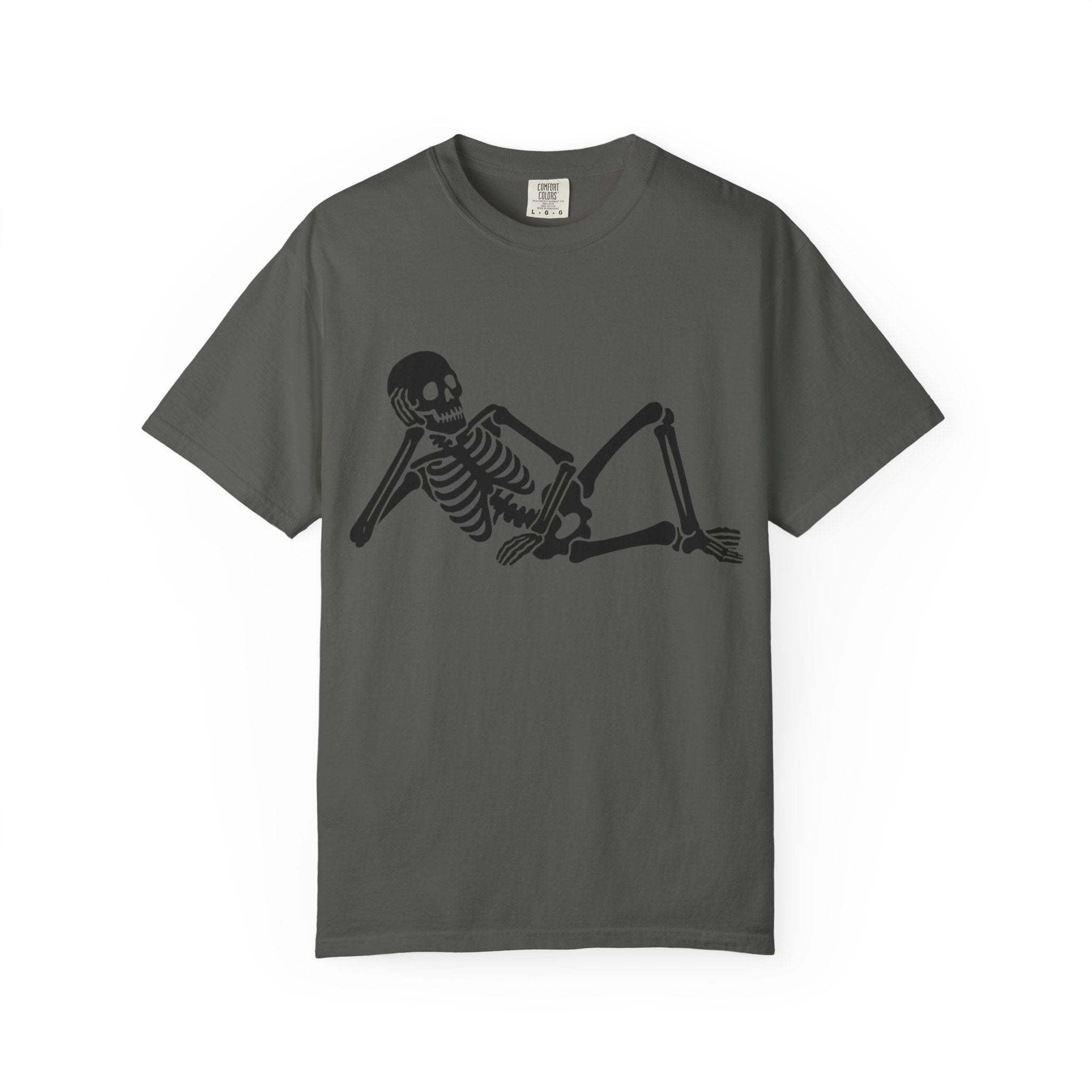 Lounging Skeleton Gothic T-Shirt