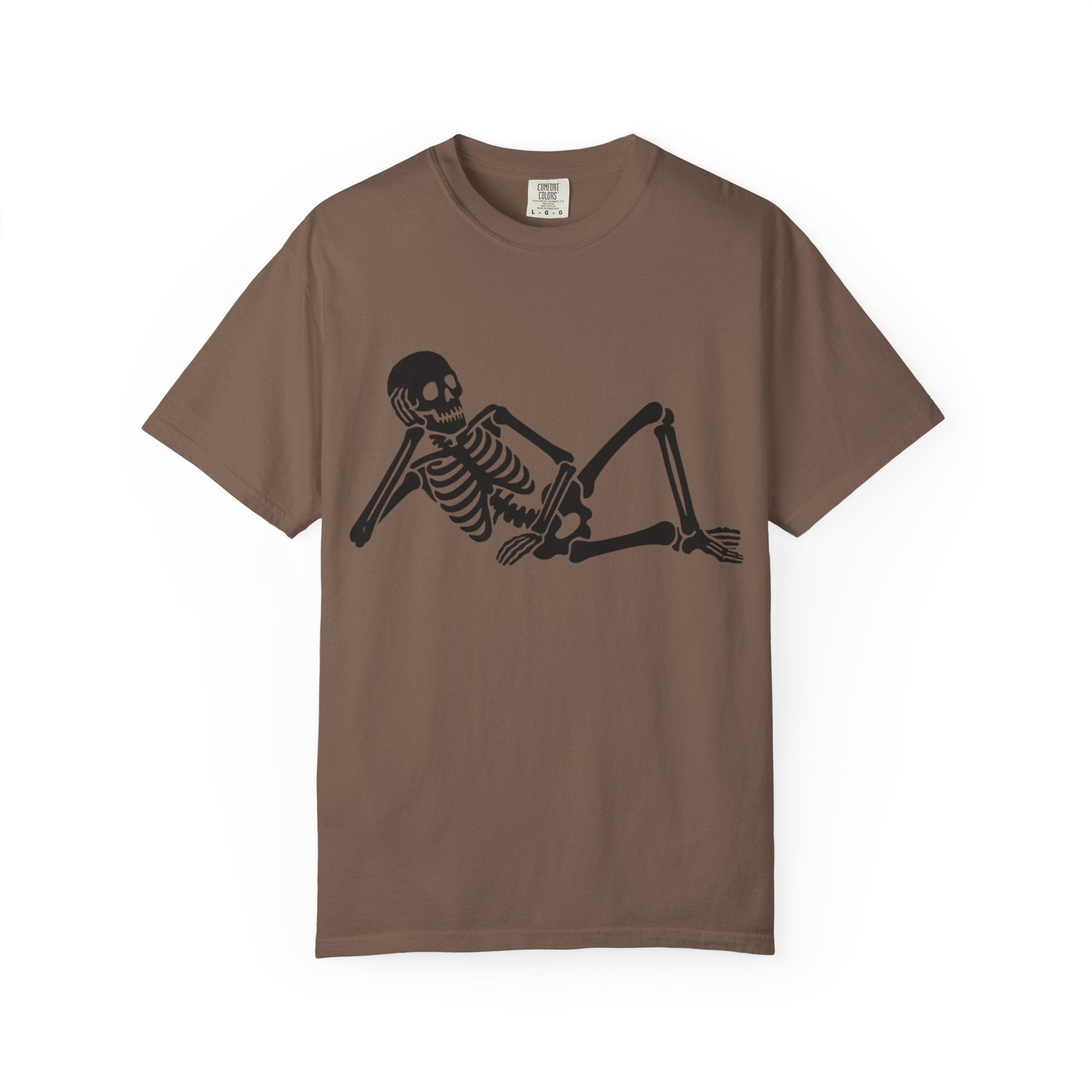 Lounging Skeleton Gothic T-Shirt