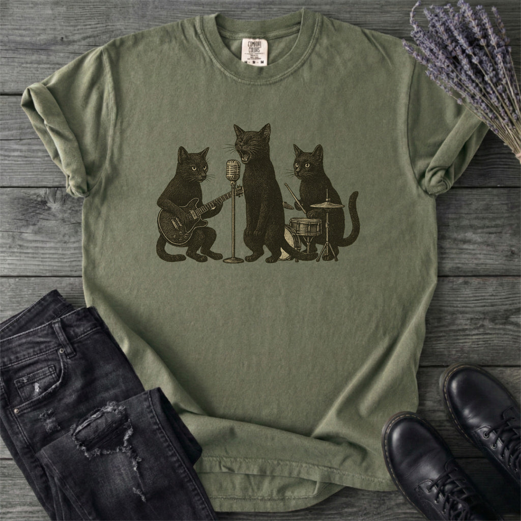 Cat Band T-Shirt