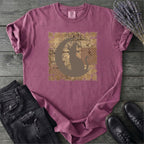 Tattered Patchwork Cat Silhouette T-Shirt