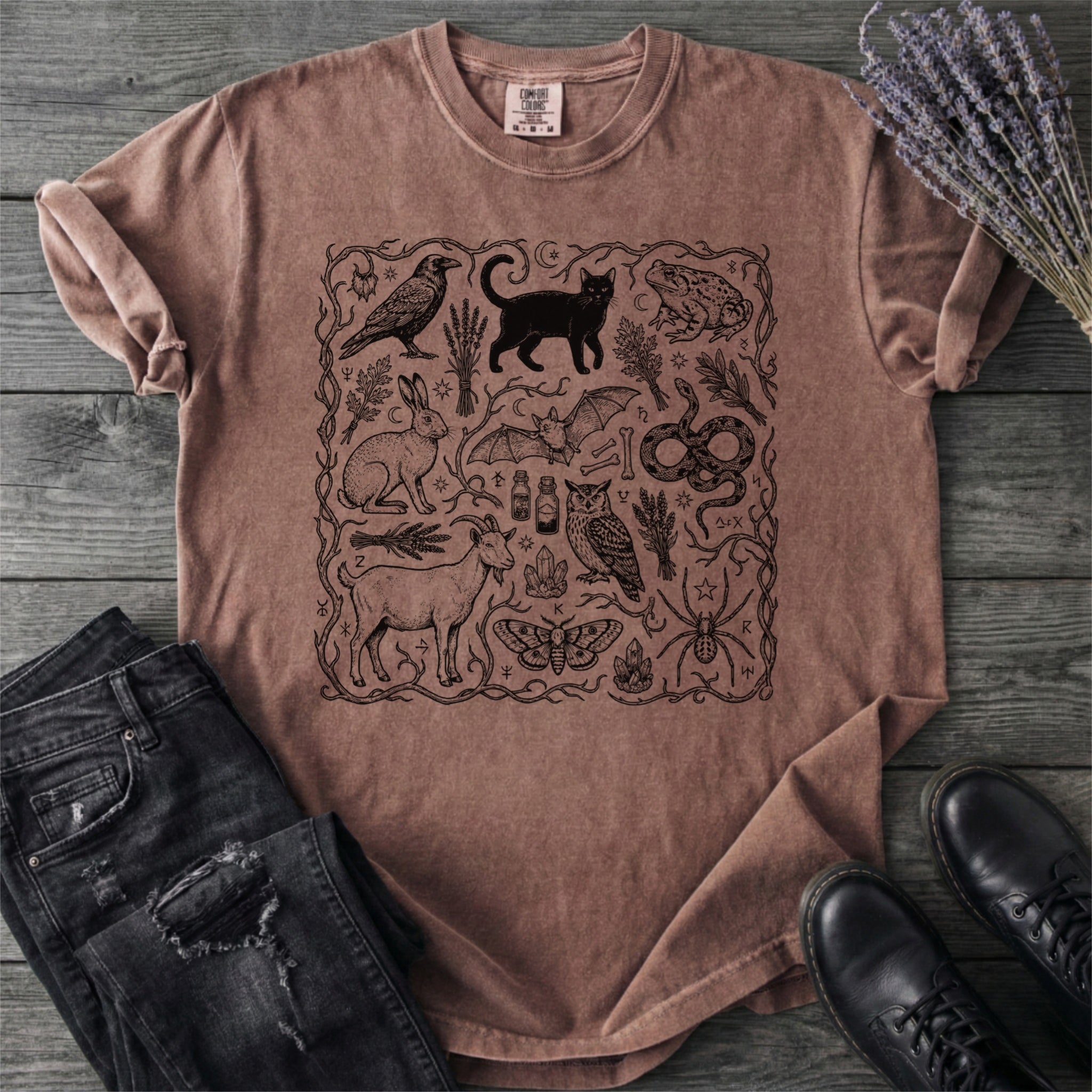 Witchy Familiars Field Guide T-Shirt