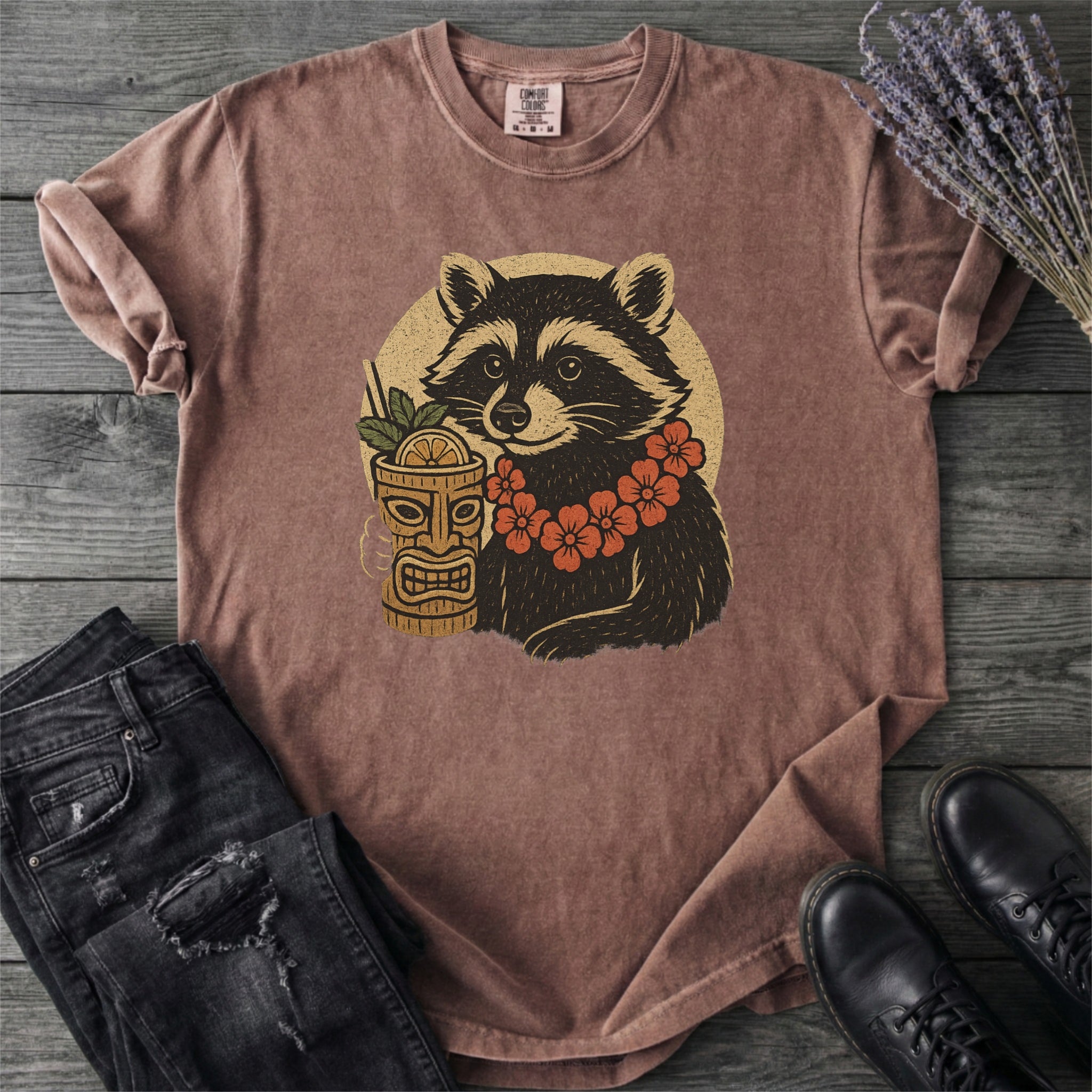 Raccoon Tiki T-Shirt
