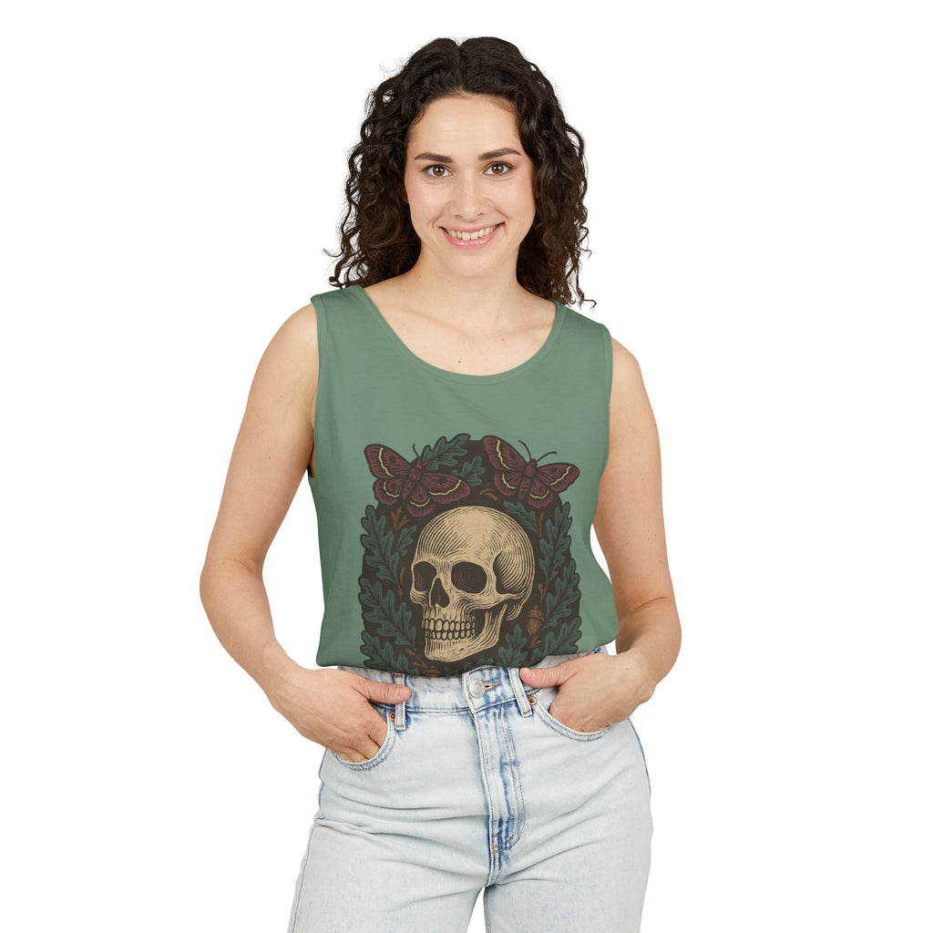 Skull And Moths Tank Top