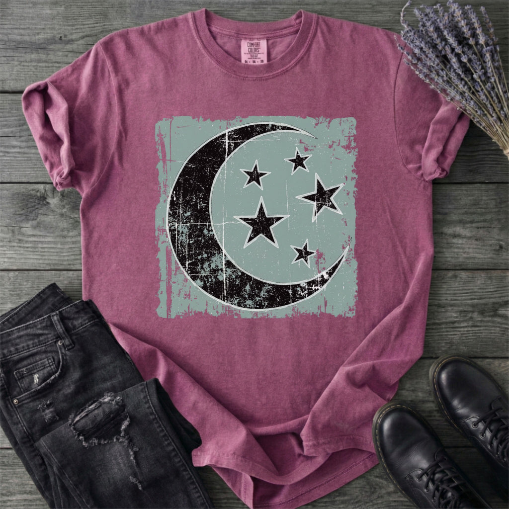Crescent Moon Grunge T-Shirt
