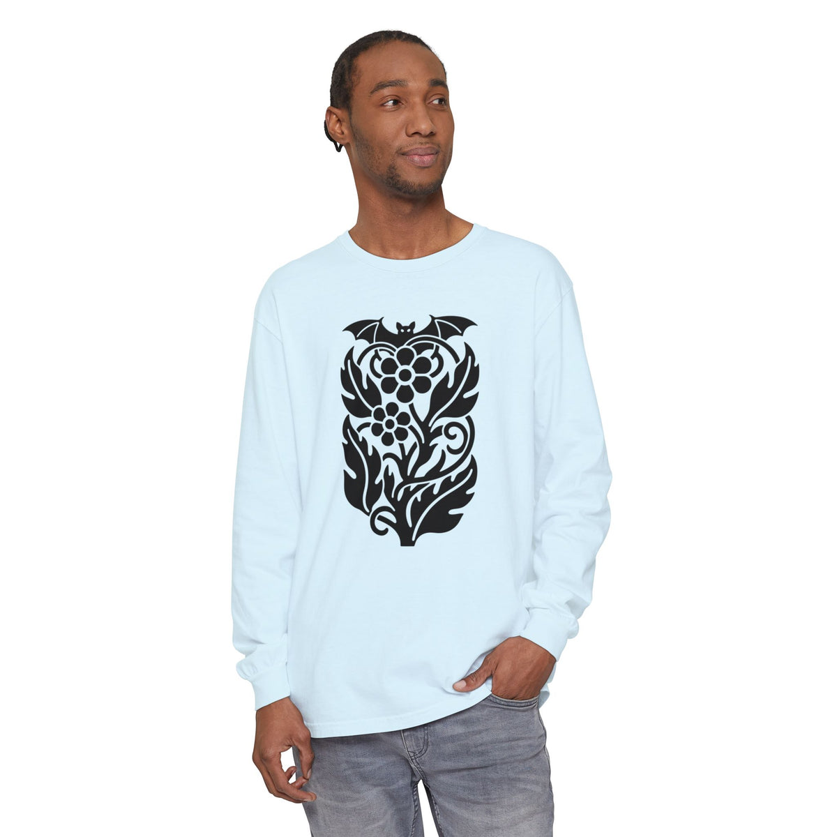 bat night garden Long Sleeve T-Shirt