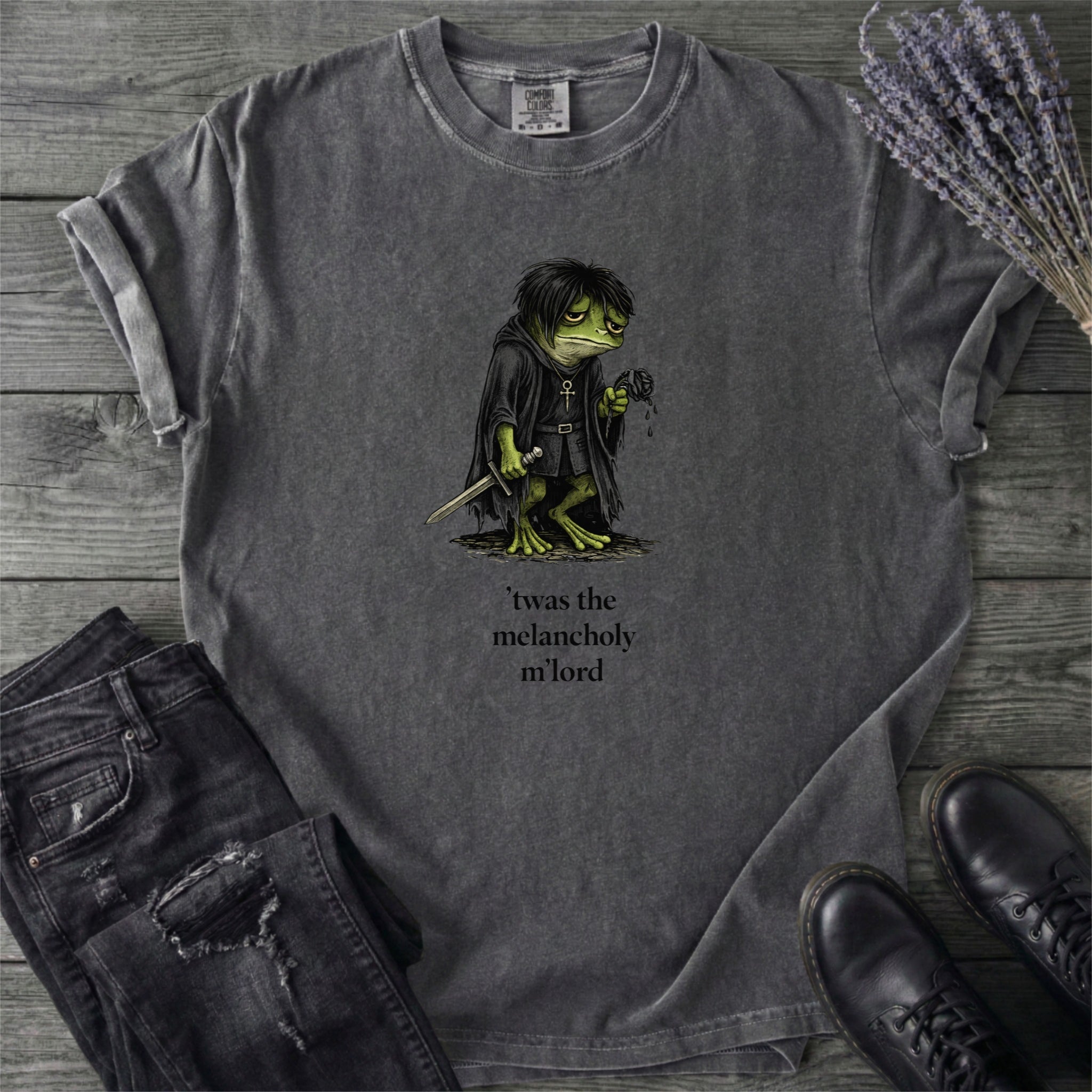 Melancholy Goth Frog Lord T-Shirt
