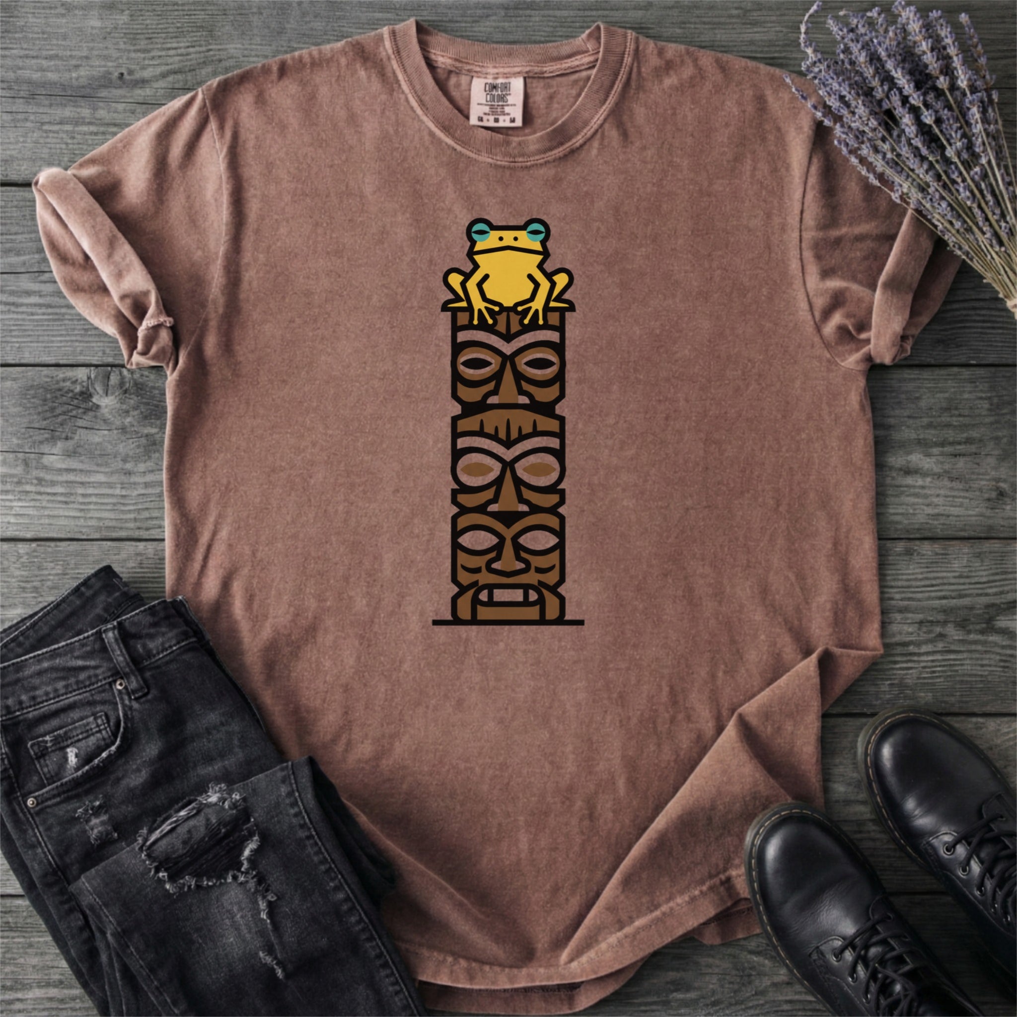 Tiki Tower Frog T-Shirt