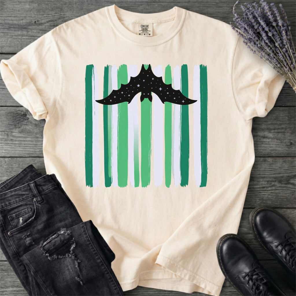 Celestial Dopamine Maximalist Bat T-Shirt