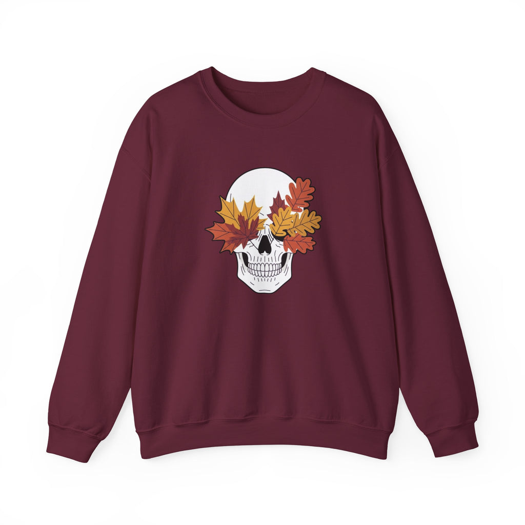 Fall Leaf Skull Sweatshirt