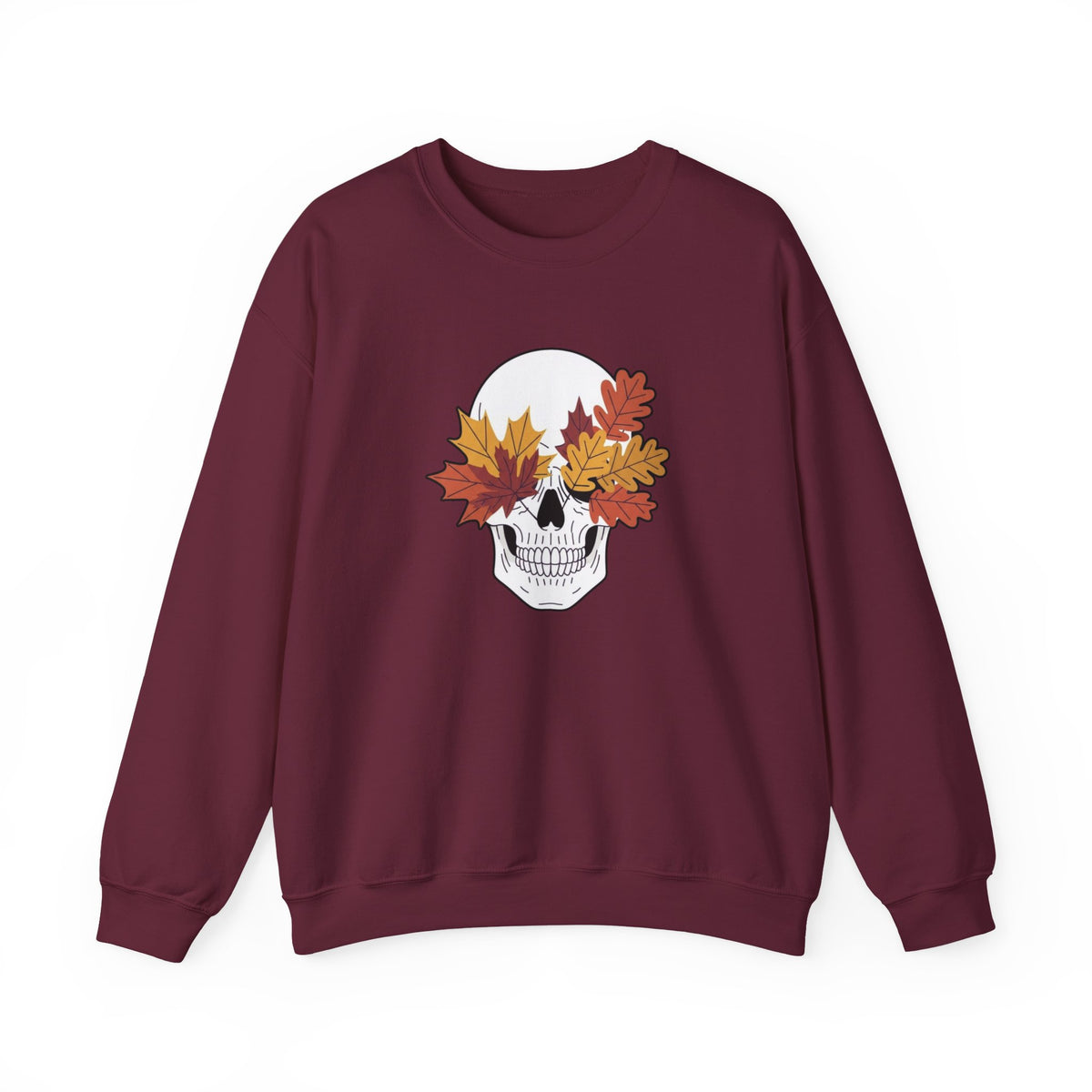 Fall Leaf Skull Sweatshirt