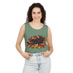 Black Cat Rolling Leaves Tank Top